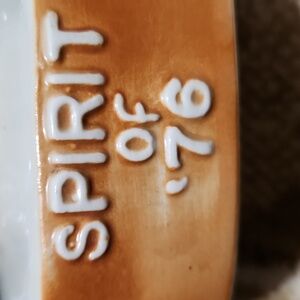 Vintage 1974 Ezra Brooks 101 Decanter - Spirit of '76 - Heritage China Bar Decor